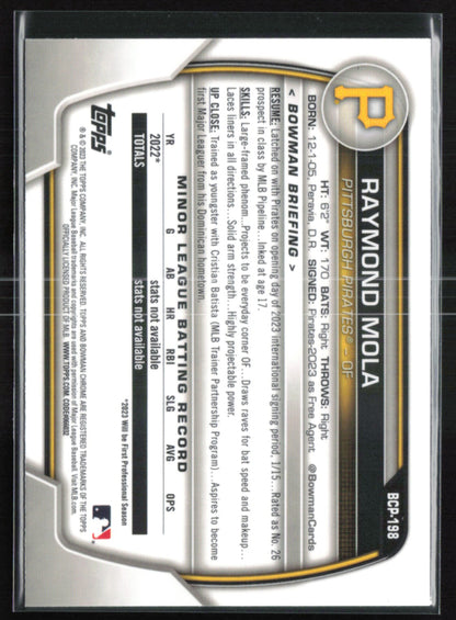 Raymond Mola 1st Bowman Mojo