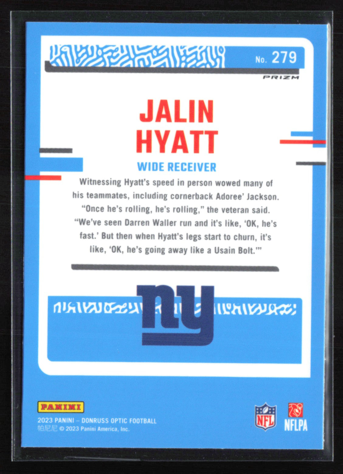 Jalin Hyatt RC Green Velocity