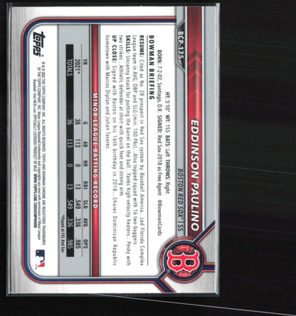 Eddinson Paulino 1st Bowman Mojo