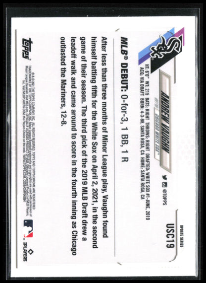 Andrew Vaughn RC Purple Refractor