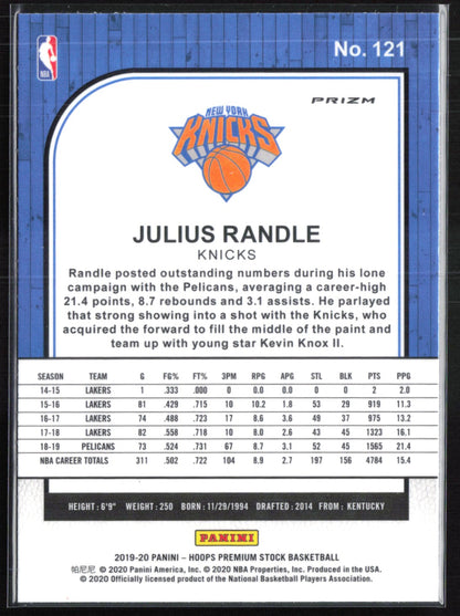 Julius Randle Green Prizm