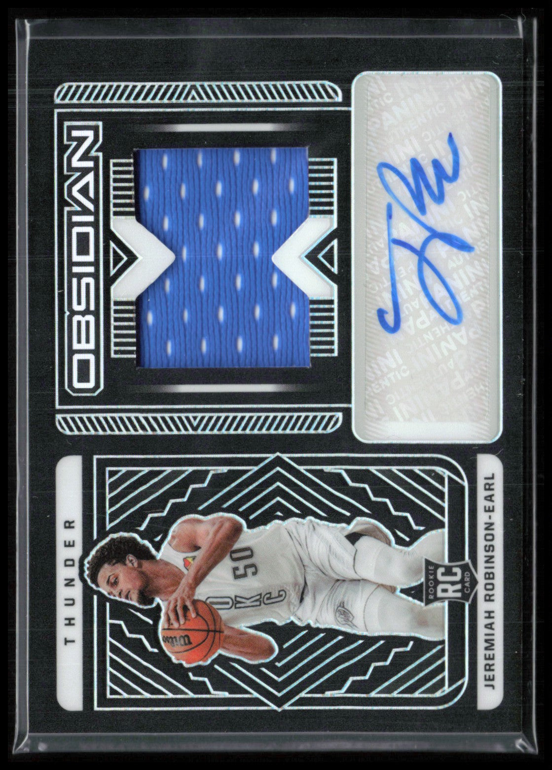 Jeremiah Robinson-Earl RC Patch Auto /99 2021-22 Obsidian