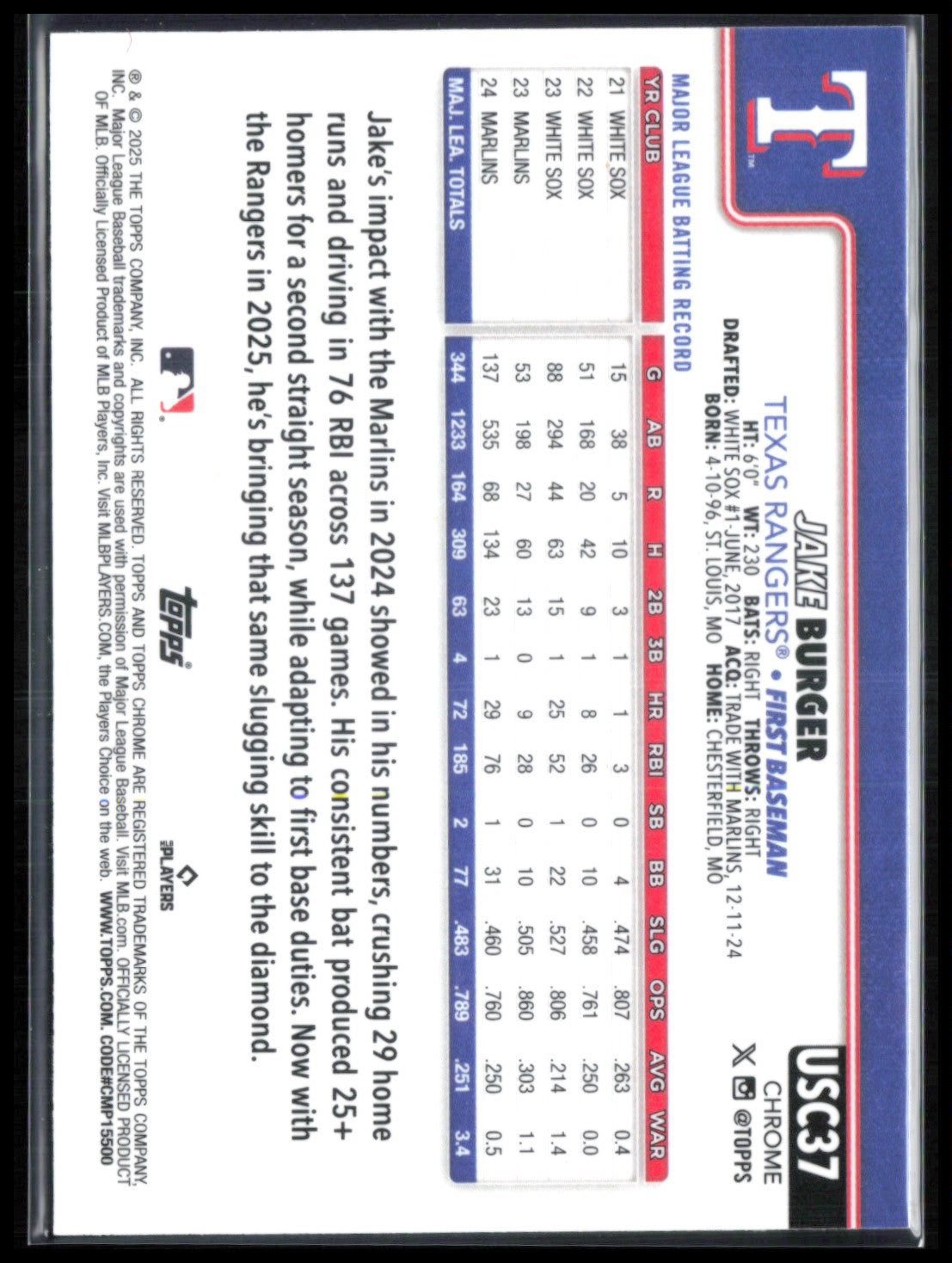 Jake Burger Prism Refractor