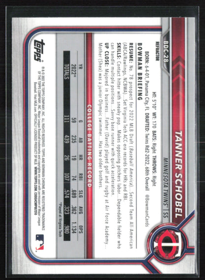 Tanner Schobel 1st Bowman Refractor