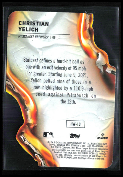 Christian Yelich Heat Wave Die-Cut
