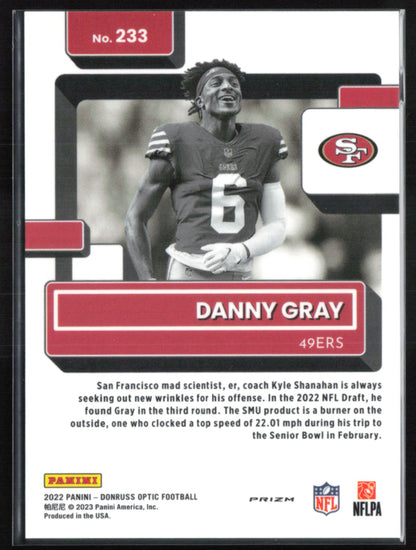 Danny Gray RC Negative Rated Rookie Variation