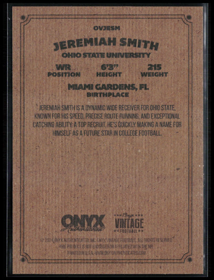 Jeremiah Smith Vintage Onyx