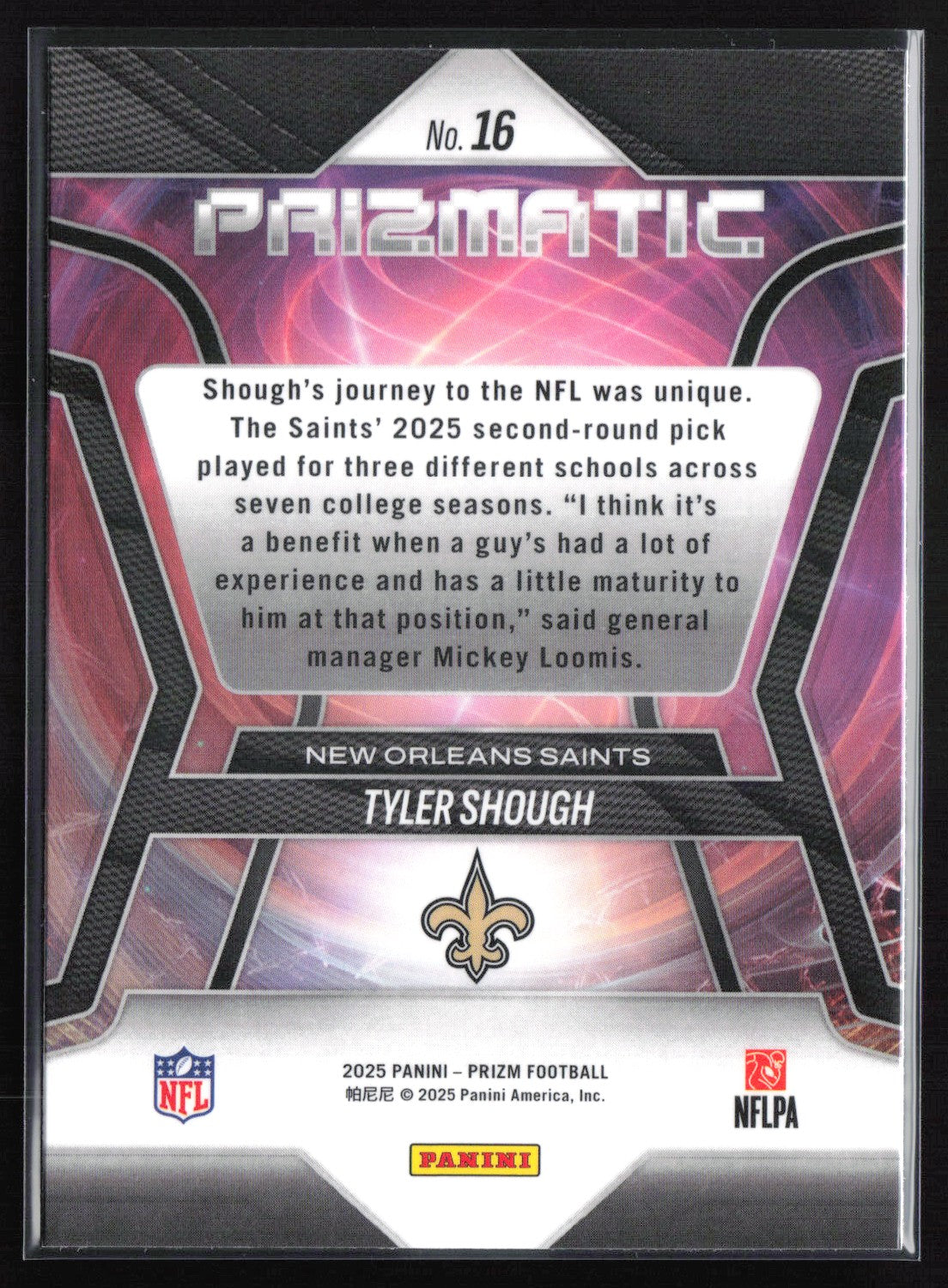 Tyler Shough RC Prizmatic