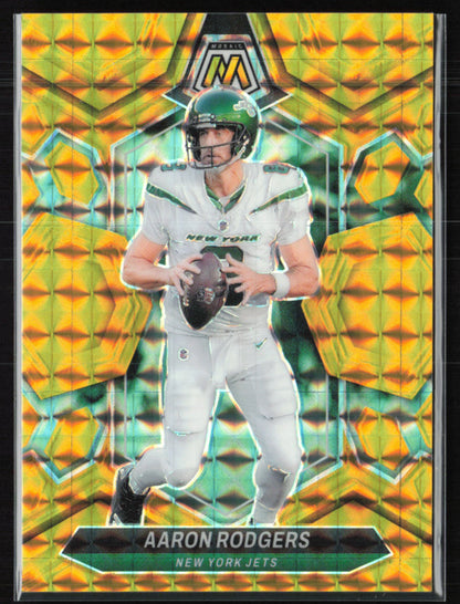 Aaron Rodgers 01/10 Gold Reactive 2024 Mosaic