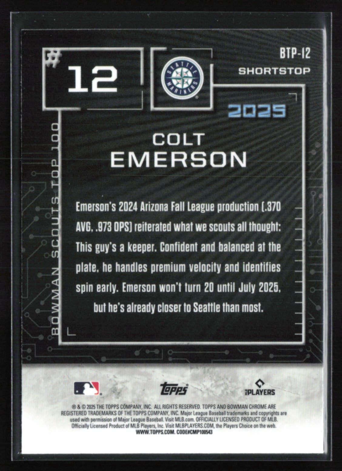 Colt Emerson Top 100