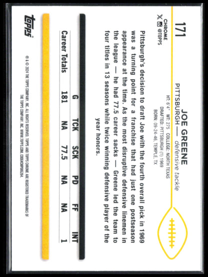 Joe Greene Purple Mini Diamond /250