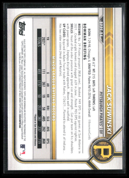 Jack Suwinski 1st Bowman