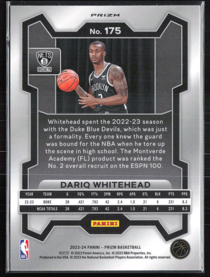 Dariq Whitehead RC Silver