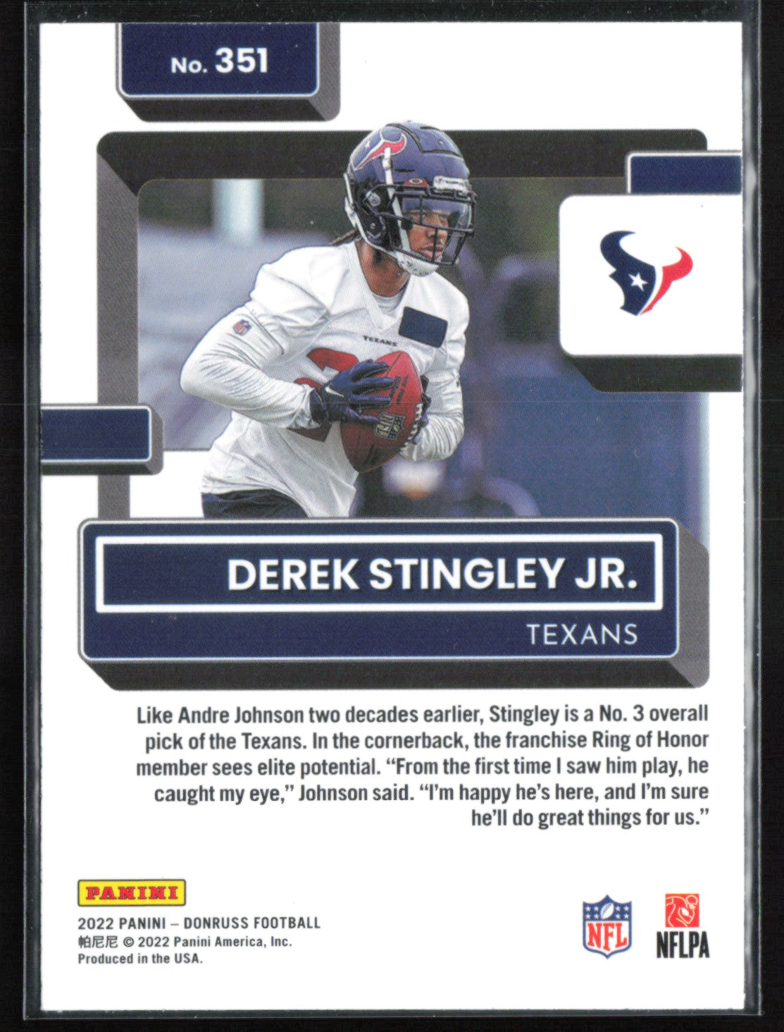Derek Stingley Jr. RC Blue
