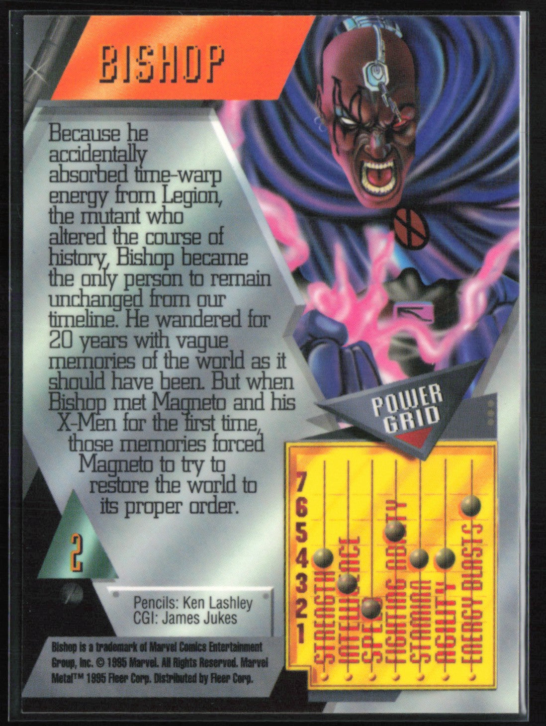 Bishop 1996 Marvel Metal
