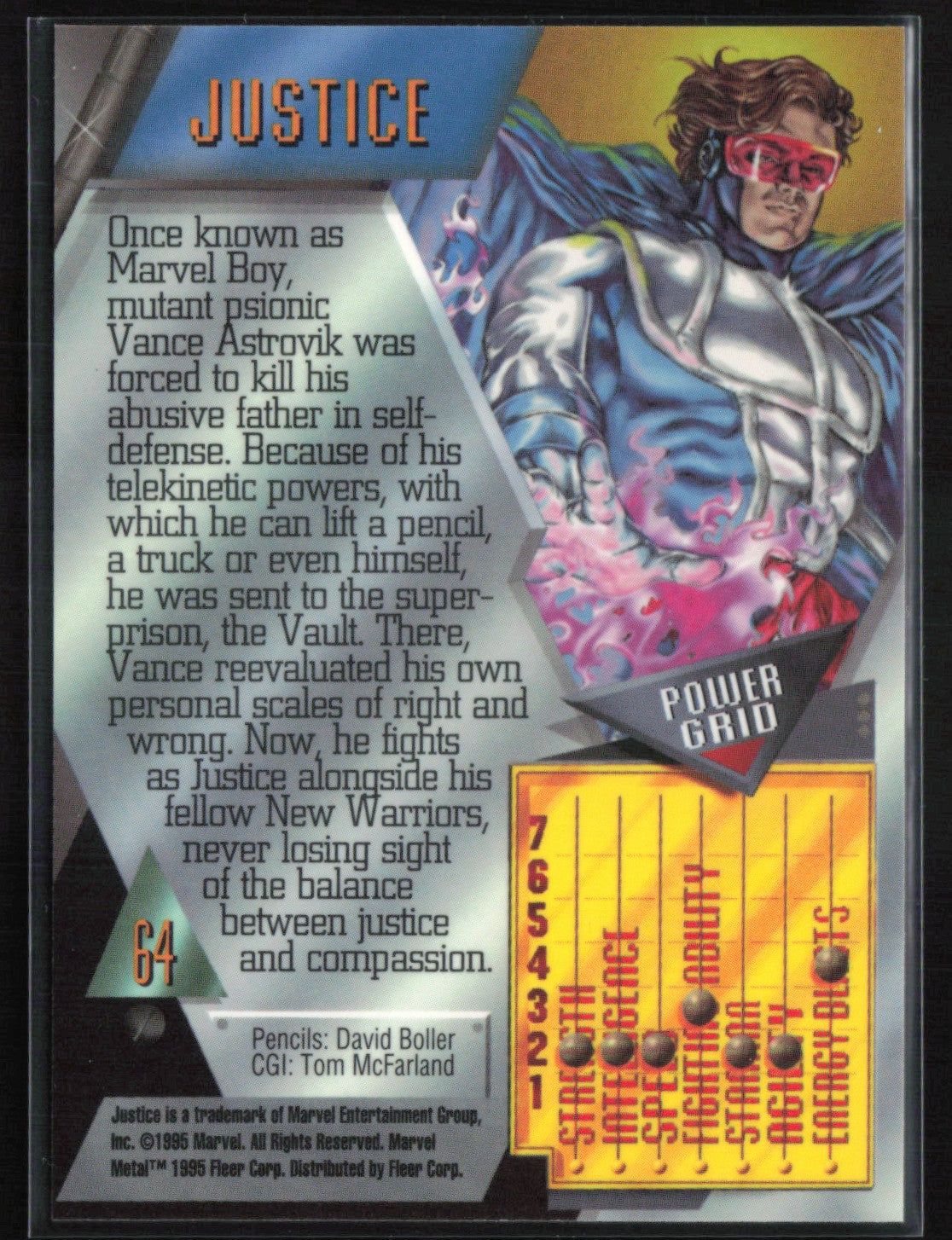 Justice 1996 Marvel Metal