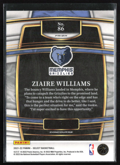 Ziaire Williams RC Silver