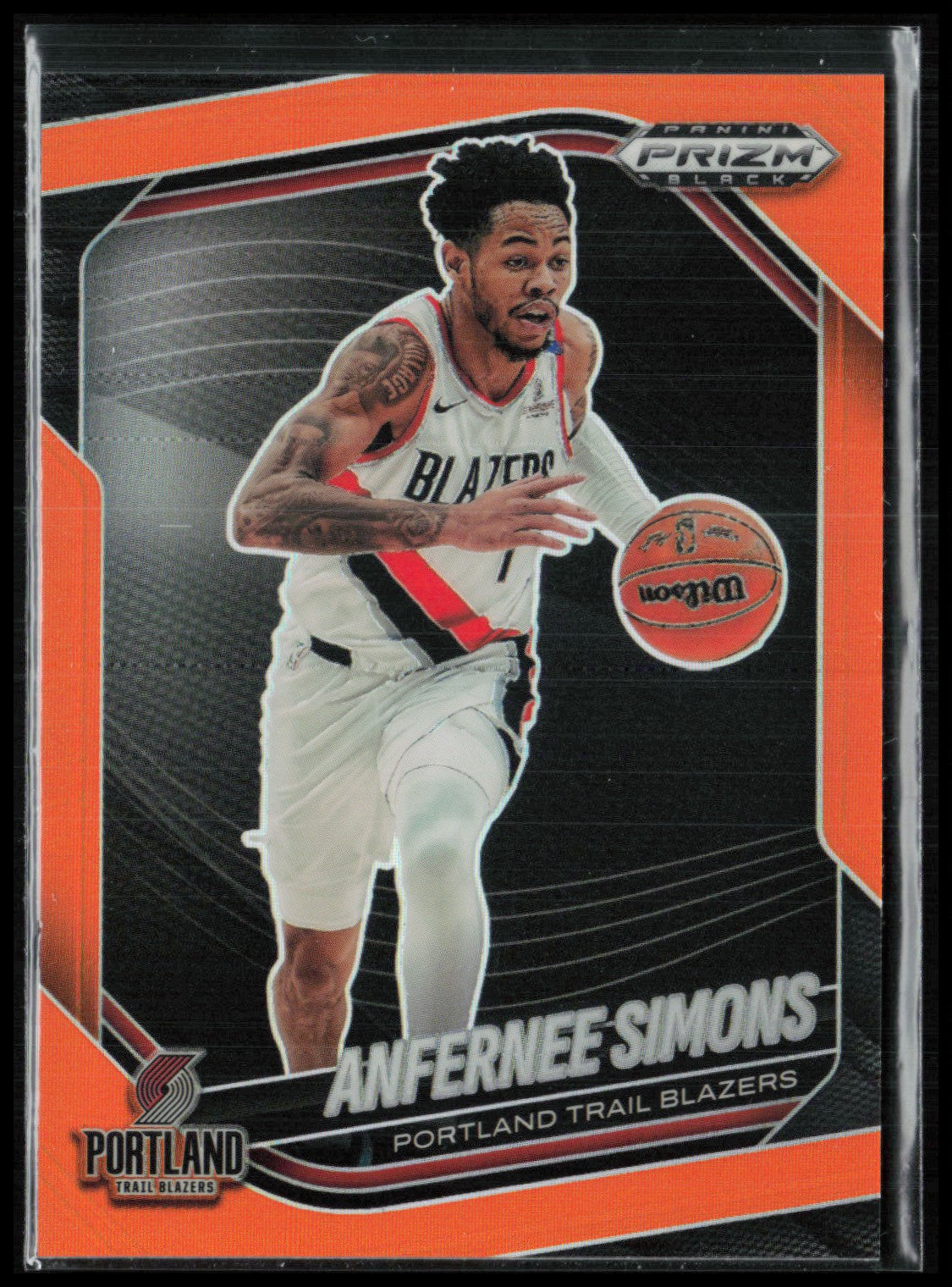 Anfernee Simons Orange Prizm /49