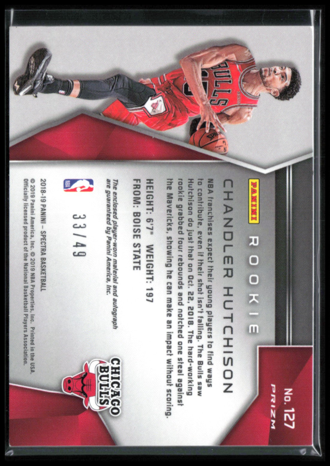 Chandler Hutchison RC Patch Auto /49 Hyper