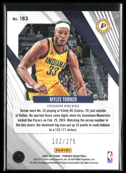 Myles Turner Blue Velocity /275