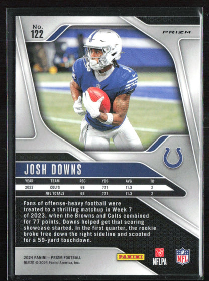 Josh Downs Green Prizm