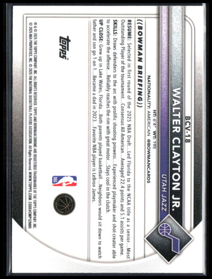 Walter Clayton Jr. RC Purple Mojo /175