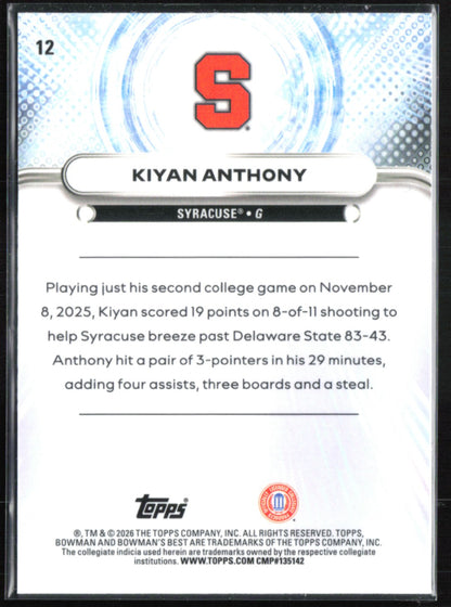 Kiyan Anthony