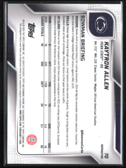 Kaytron Allen 1st Bowman Refractor