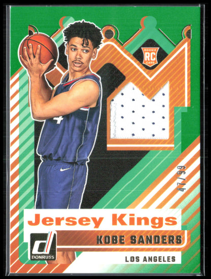 Kobe Sanders RC Jersey Kings Green /99