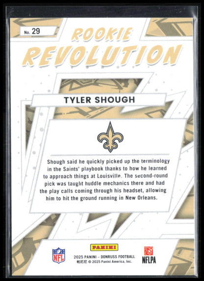 Tyler Shough RC Rookie Revolution