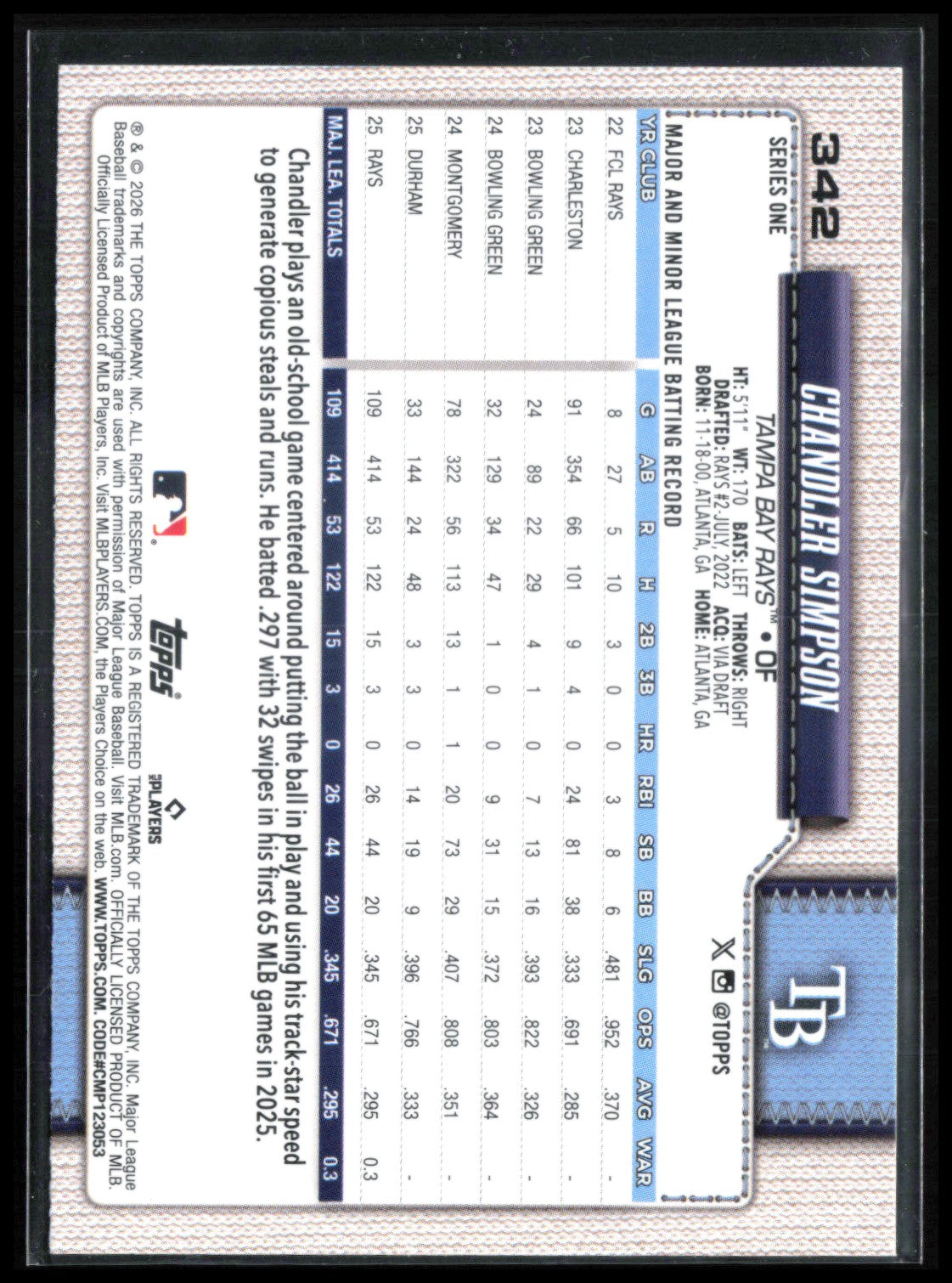 Chandler Simpson Crackle Foil