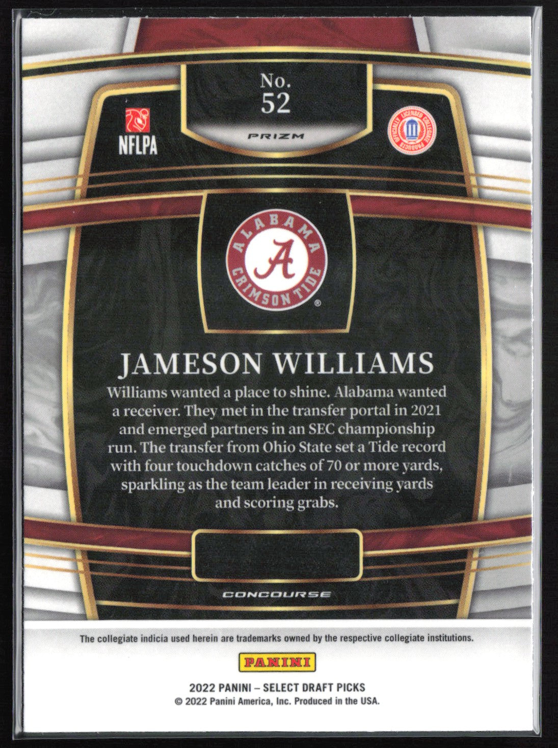 Jameson Williams RC Red Lazer