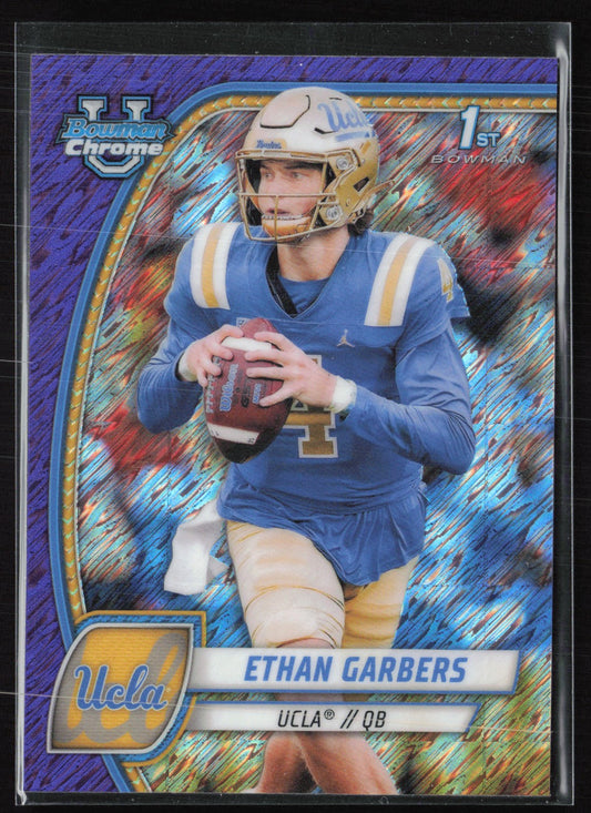 Ethan Garbers 1st Bowman Purple Shimmer
