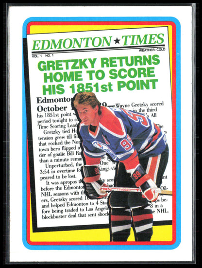 Wayne Gretzky 1990 Topps