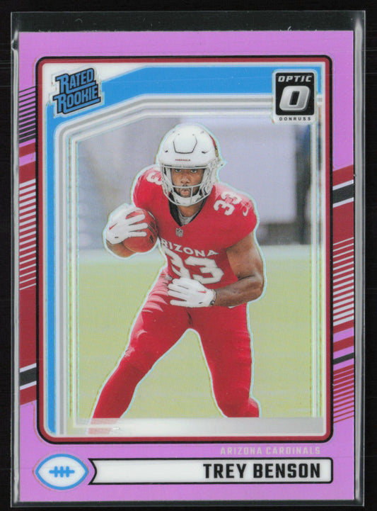 Trey Benson RC Pink Holo