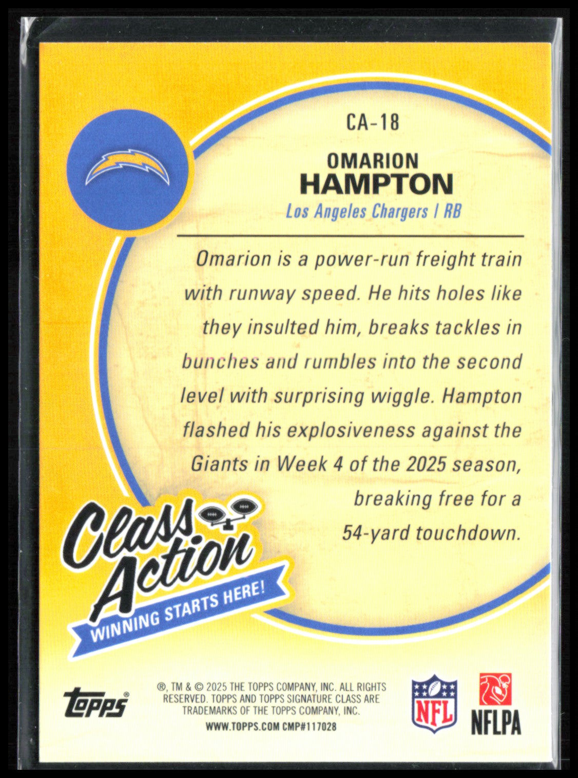 Omarion Hampton RC Class Action
