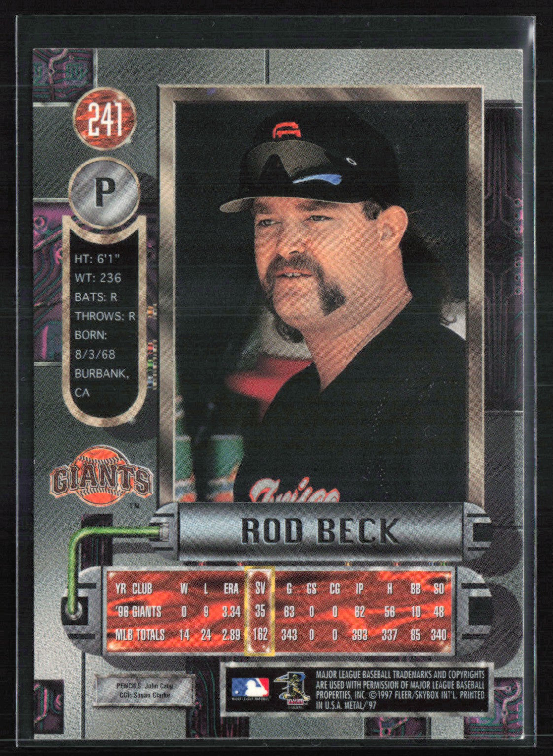 Rod Beck Metal Universe