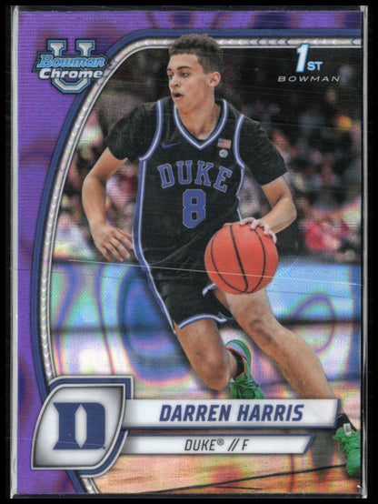 Darren Harris 1st Bowman Purple Lava