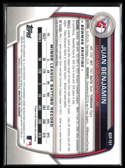 Juan Benjamin 1st Bowman Mojo