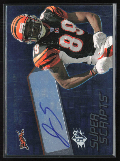 Jerome Simpson Auto Super Scripts SPx