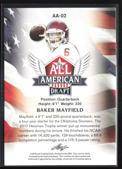 Baker Mayfield Draft All American