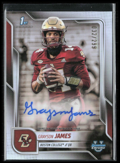 Grayson James 1st Bowman Auto /299