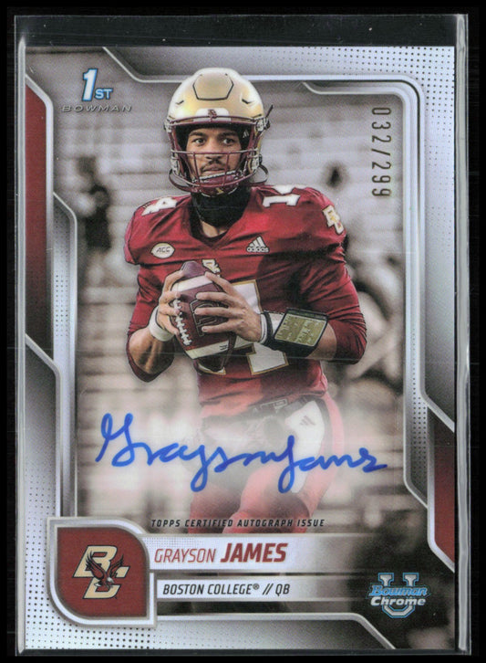 Grayson James 1st Bowman Auto /299