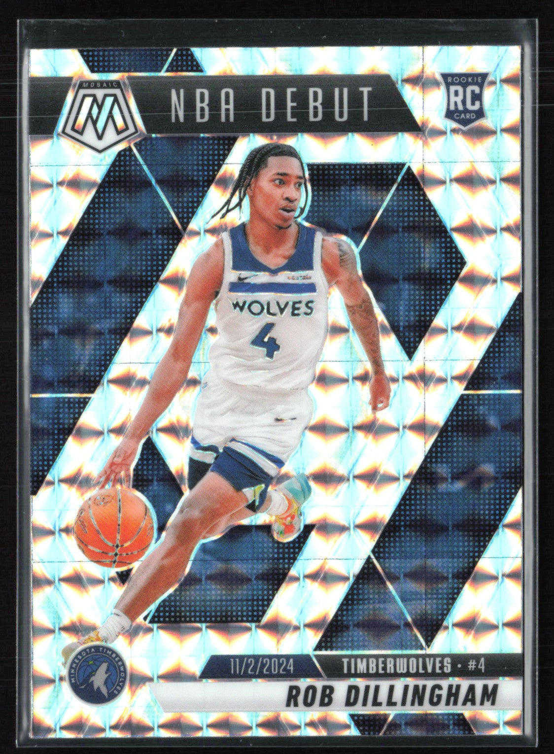 Rob Dillingham RC Mosaic Prizm