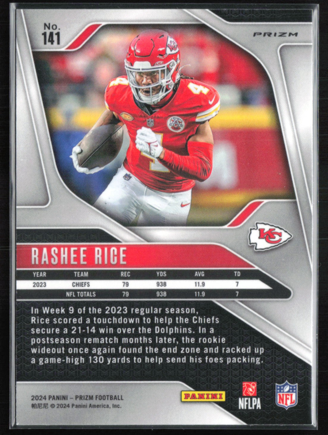 Rashee Rice Silver Prizm