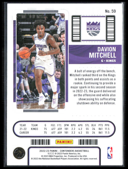 Davion Mitchell Season Ticket