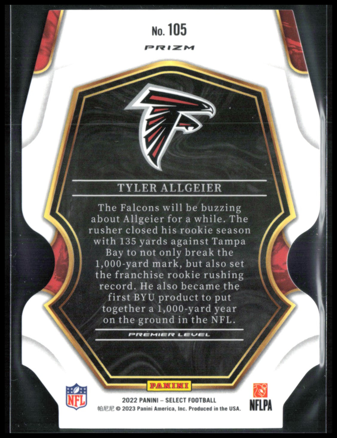 Tyler Allgeier RC RWB Die-Cut
