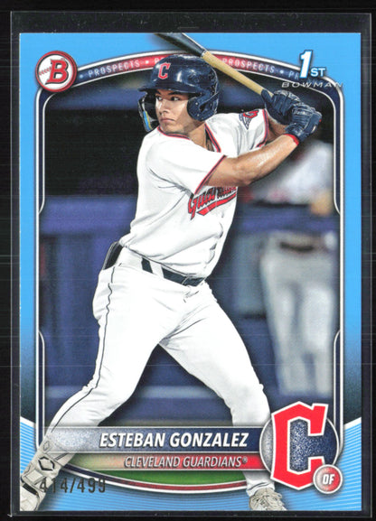 Esteban Gonzalez 1st Bowman /499 Blue