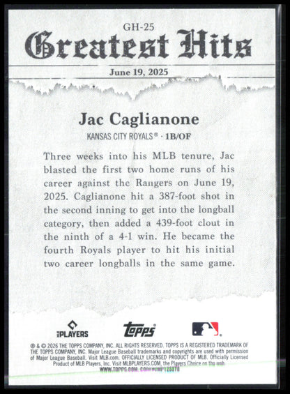 Jac Caglianone RC