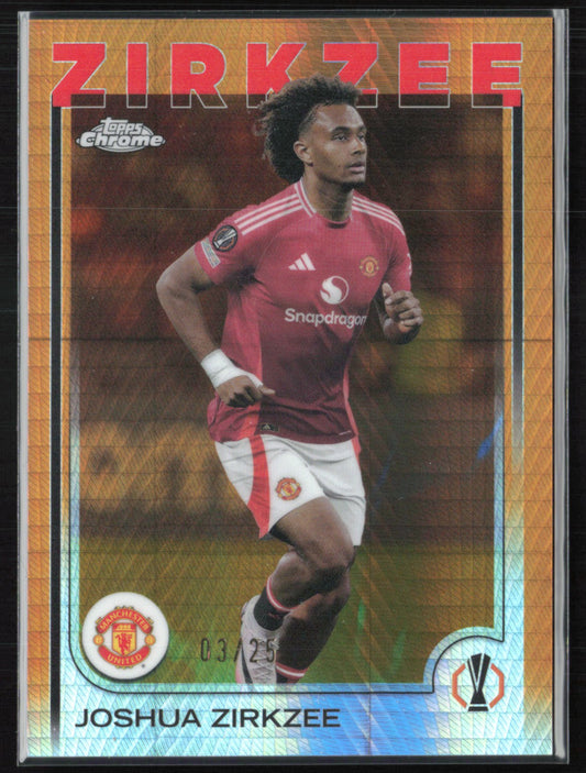 Joshua Zirkzee Orange Prism /25 Refractor